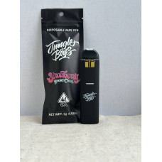Вейп ручка одноразовая с ТГК + HHC 95% / 1 мл / strawberry cake /  JUNGLE BOYS /
