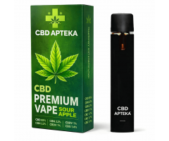 КБД Вейп от CBD Apteka "CBD SOUR APPLE" 1ml / 84% КБД